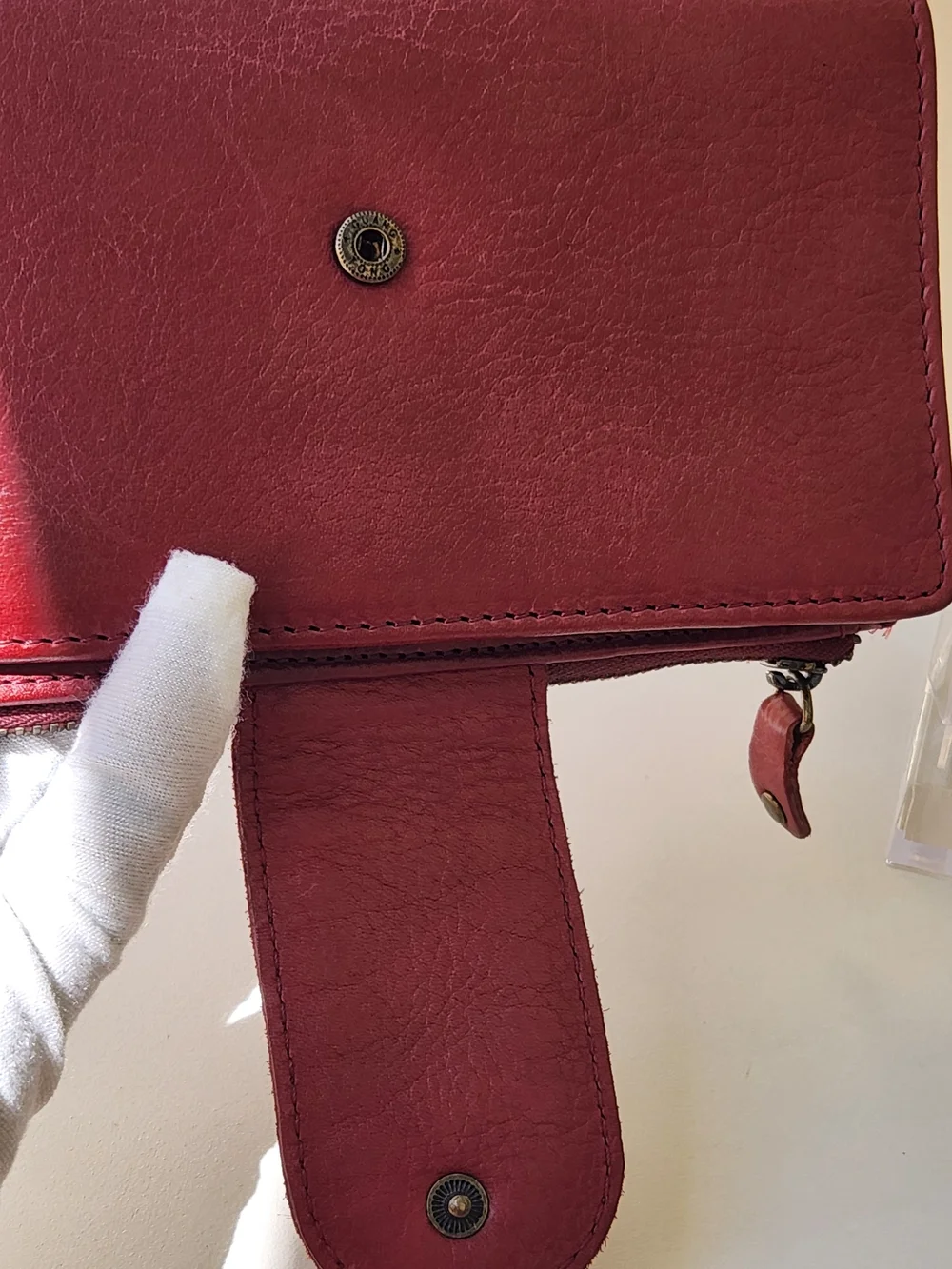 Classic  Leather Wallet - Burgundy